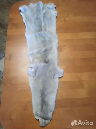 Шкурка норки серо- голубая 75 см