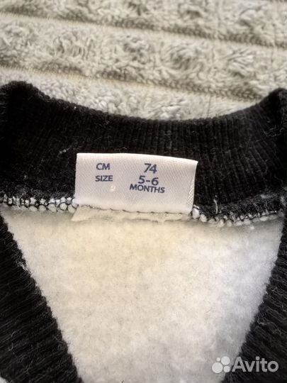 Комбинезон детский флисовый тёплый 74