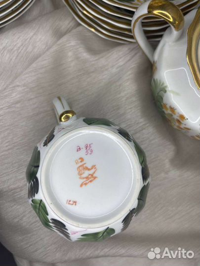 Сервиз чайный Горюн трава предметно