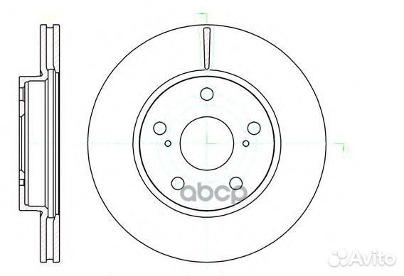 61122.10 диск тормозной передний Toyota Auris