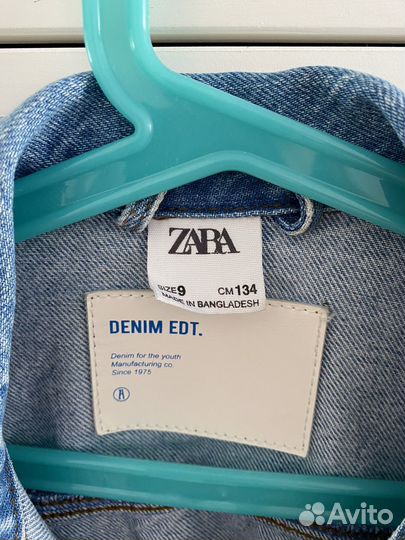 Джинсовая куртка Zara для девочки 134