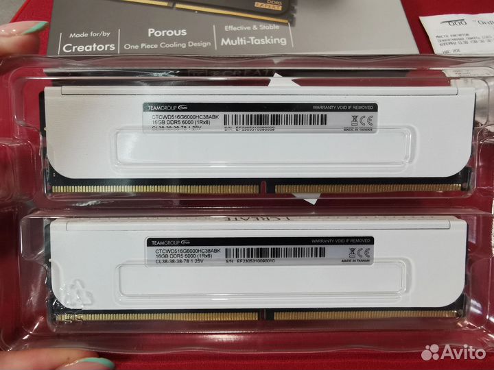 TeamGroup T-Create Expert White DDR5 32GB 6000MHz