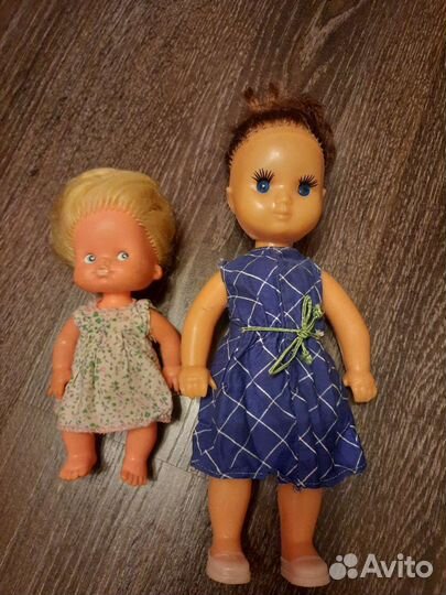 Советская кукла и пупс гдр