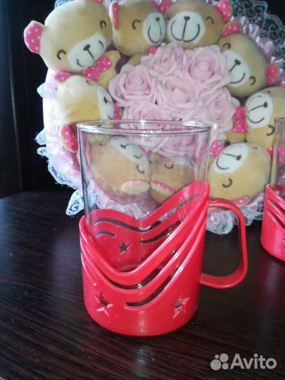 Стаканы с подстаканниками