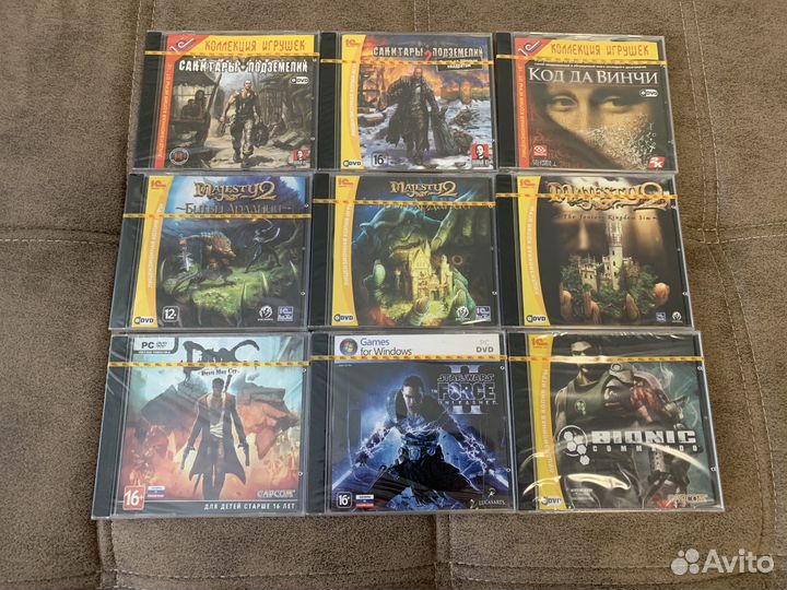 Запечатанные диски. Игры для PC