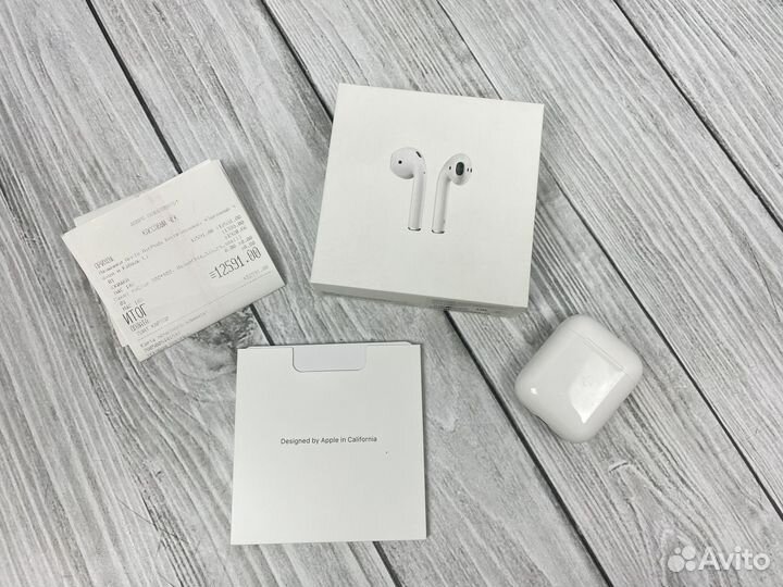 Наушники apple airpods 1 оригинал+чек