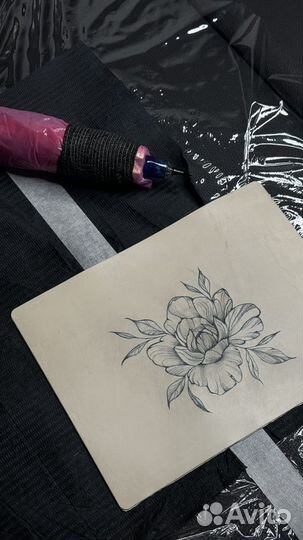 Модель на тату/тату за расходники