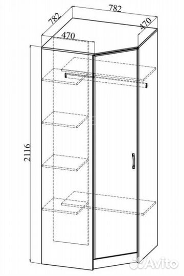 Угловой шкаф