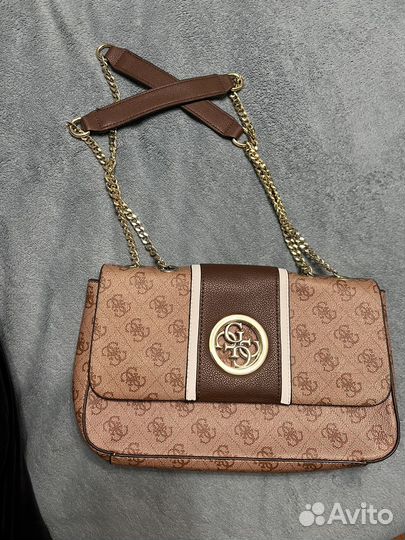 Сумка женская guess бежевая