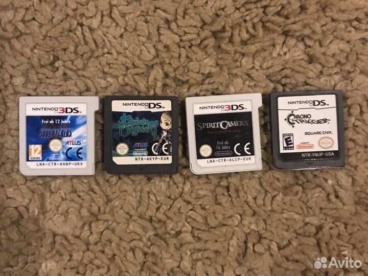 Nintendo ds,3ds,игры,картриджи