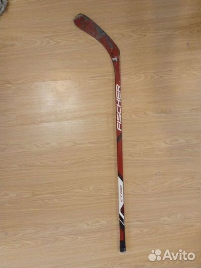 Клюшка пластиковая хоккейная детская Ficher 118 см