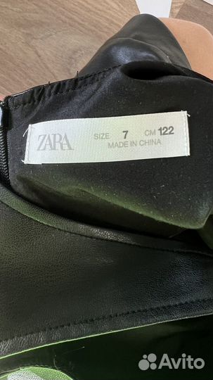 Кожаный сарафан детский Zara