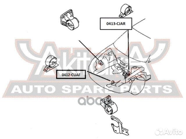 Сайлентблок mitsubishi lancer/mirage -00 опоры