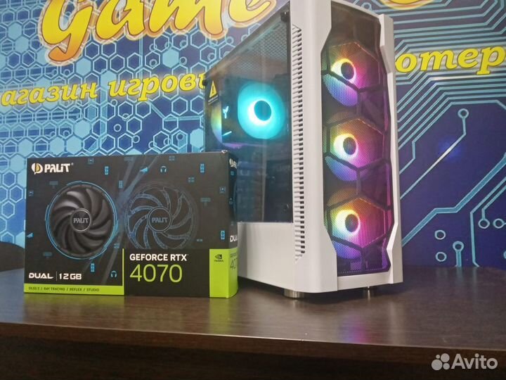 Игровой компьютер i5-12400, 13400 + RTX 4060, 4070