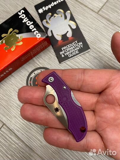 Мультитул spyderco ladybug 3 purple VG10 (lprp3)