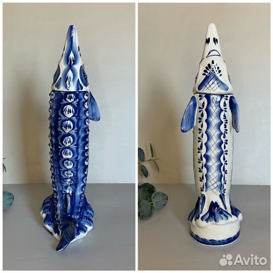 Бутылка графин штоф 1 л гжель