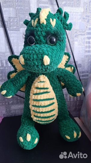 Дракоша вязаная игрушка