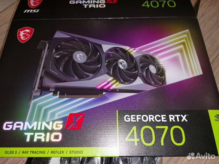 Видеокарта MSI GeForce RTX 4070 Gaming X Trio 12GB
