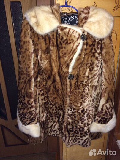 Шуба (мутон+норка)