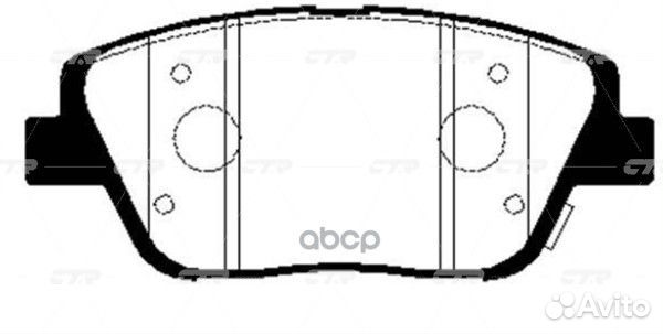 Колодки тормозные дисковые GK0552 CTR