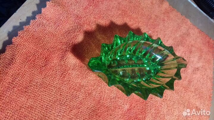 Пепельница цветное стекло СССР