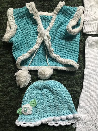 Вязаные вещи на девочку до 1,5 лет
