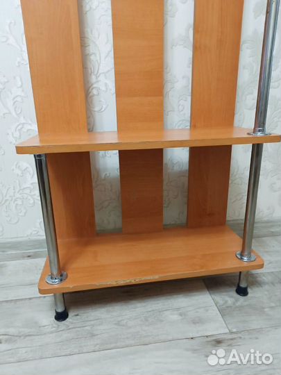 Вешалка напольная деревянная бу с обувницей