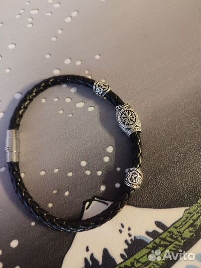 Браслет мужской с рунами