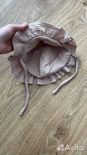 Новая панама на малыша муслин бежевая 6 -10 м