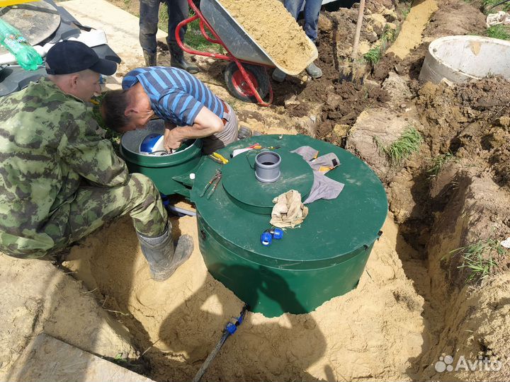 Септик/Кессон монтаж. Обустройство скважины/ключ