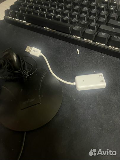 Микрофоны+ звуковая карта USB