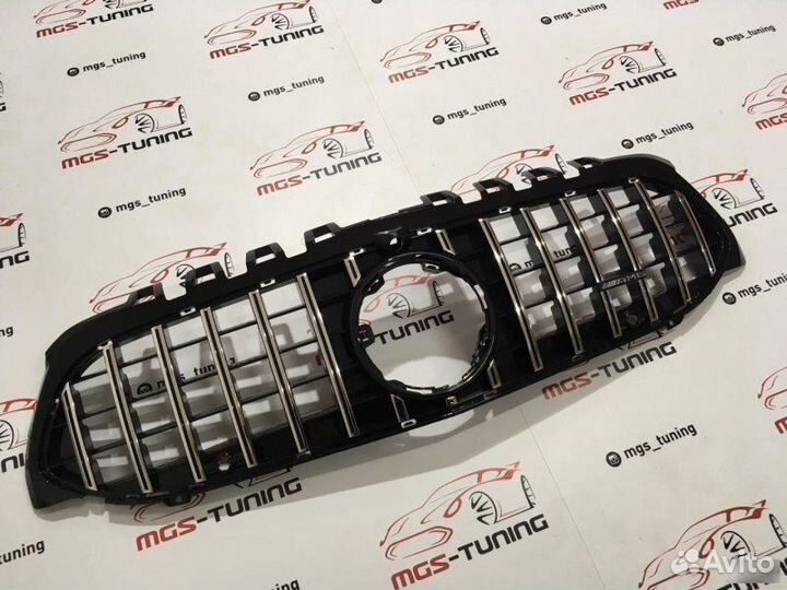 Решетка Mercedes A-class w177 GT Под камеру AMG