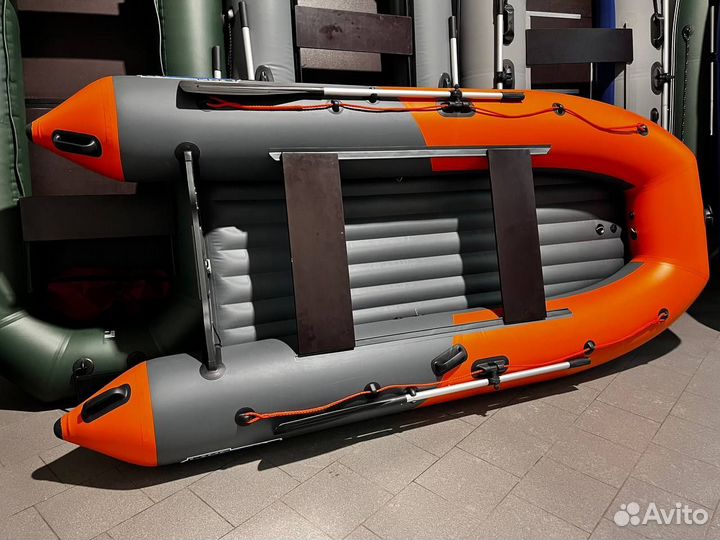 Лодка пвх Stormline Classic Air 335 оранжево-черна