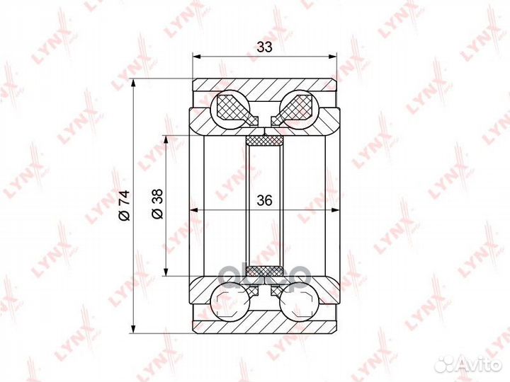 Комплект подшипника ступицы колеса перед WB
