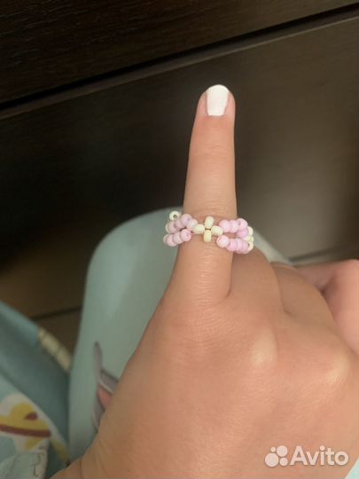 Колечко из бисера