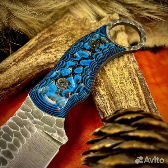 Нож ручной работы из стали D2