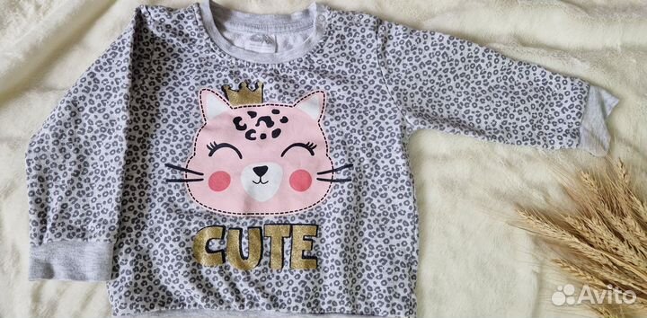 Костюм для девочки 80 леопардовый