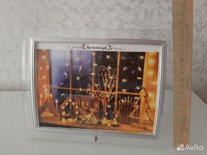 2 стеклянные рамки для фотографий