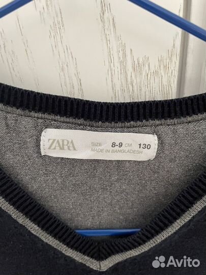 Жилет школьный синий 8-9лет zara