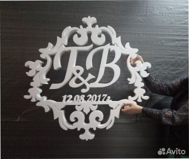 Монограмма на свадьбу / свадебный герб