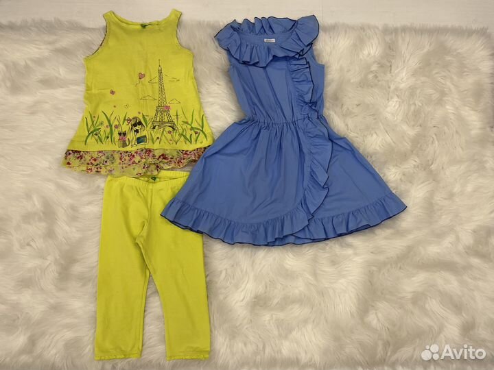 Одежда пакетом для девочки на рост 128 см