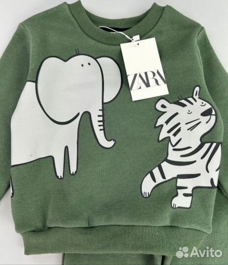 Костюм Zara флисовый новый 98- 104 см (3 - 4 года)