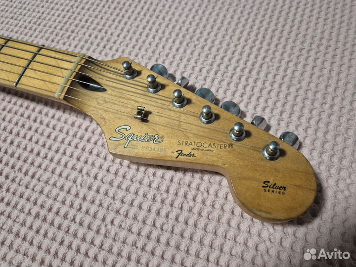 Fender Squier Stratocaster Silver Япония