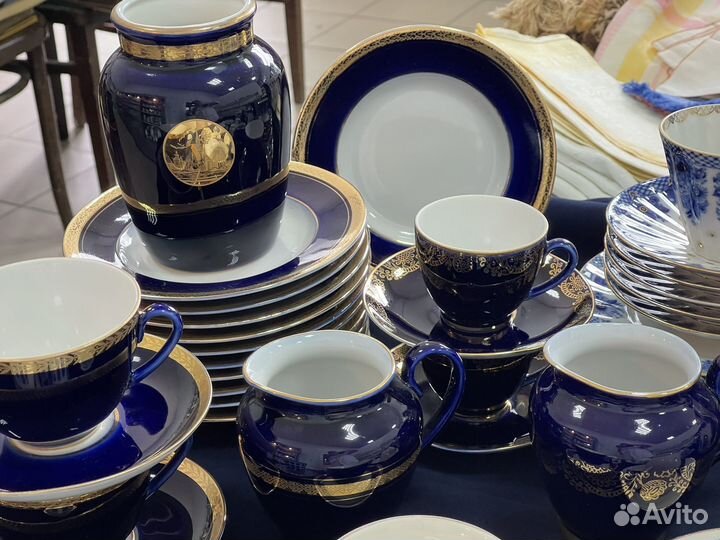 Предметы сервизов лфз, ифз. Кобальт
