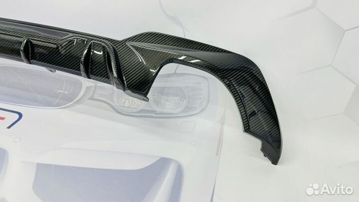 Диффузор BMW G20 M Perfomance 2*2 сухой карбон