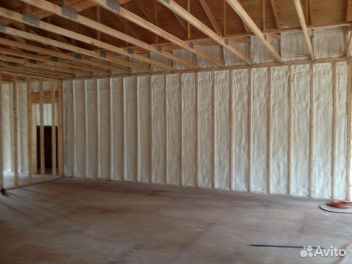 Утепление пенополиуретаном производств. помещений