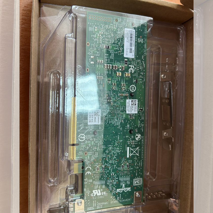 [0GMW01] Сетевая Карта Dell Broadcom 57412 Gmw01 Yr0vv
