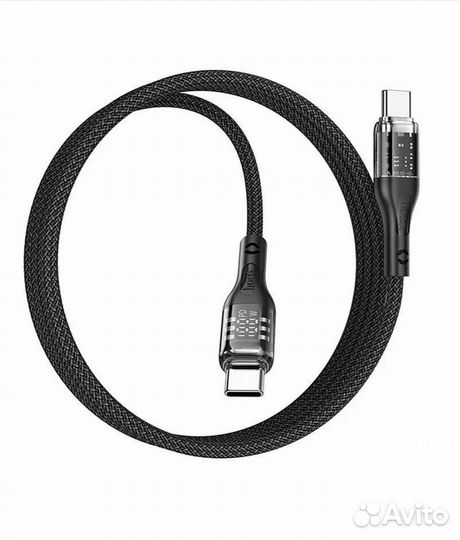 Кабель TypeC x TypeC -1.2 метра Hoco U115 (100W) L