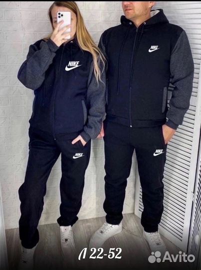 Спортивный костюм парные adidas/найк тёплый