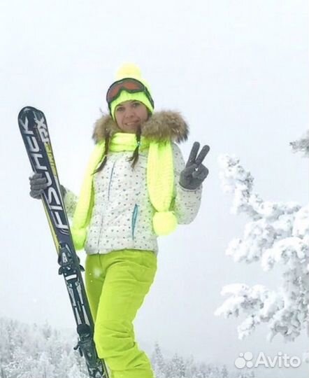 Шапка и шарф для горнолыжников и сноубордистов